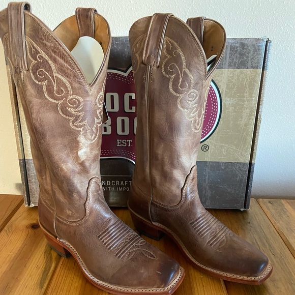 Nocona Shoes - NWT Nocona Boots Genuine Leather Cowgirl Boots Rendezvous Tan